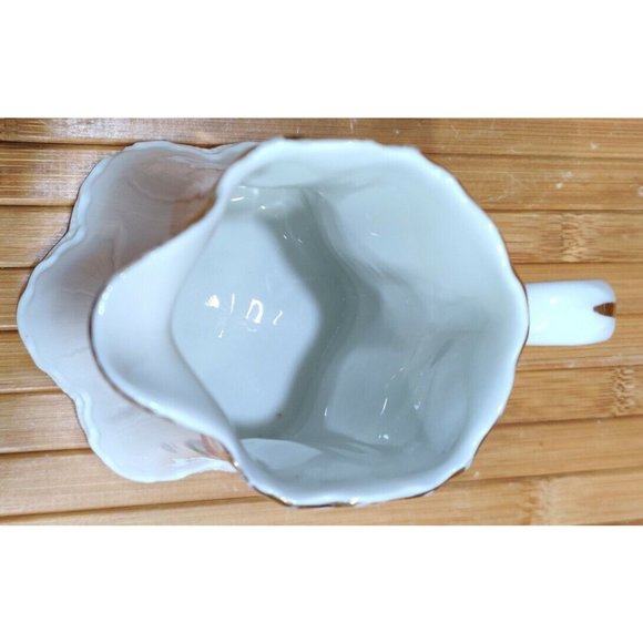 Vintage Warwick China Floral Porcelain Creamer Made in USA 4x4.5x4.5" - Picture 3 of 12